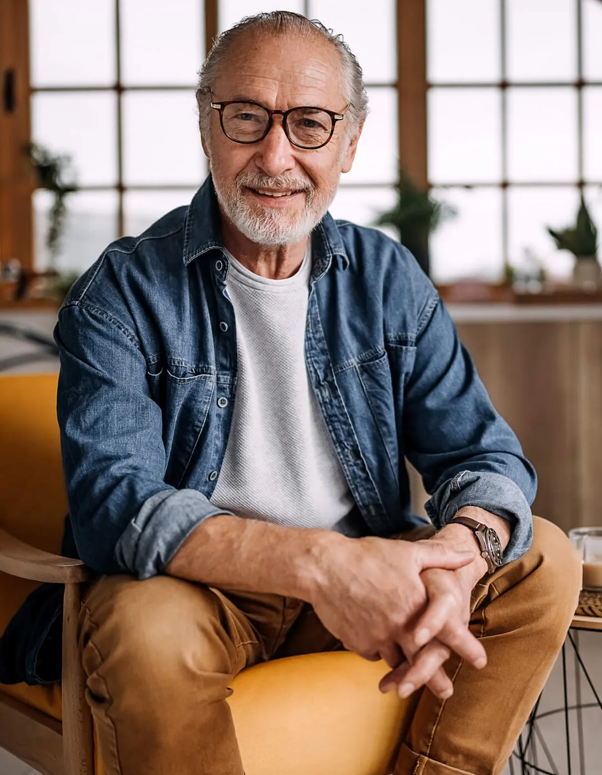 Man smiling